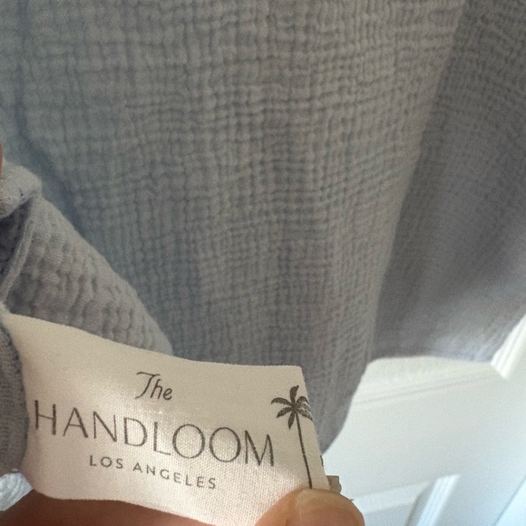 The Handloom Light Blue Gauze Button-Front Shirt (one size) - Picture 6 of 6